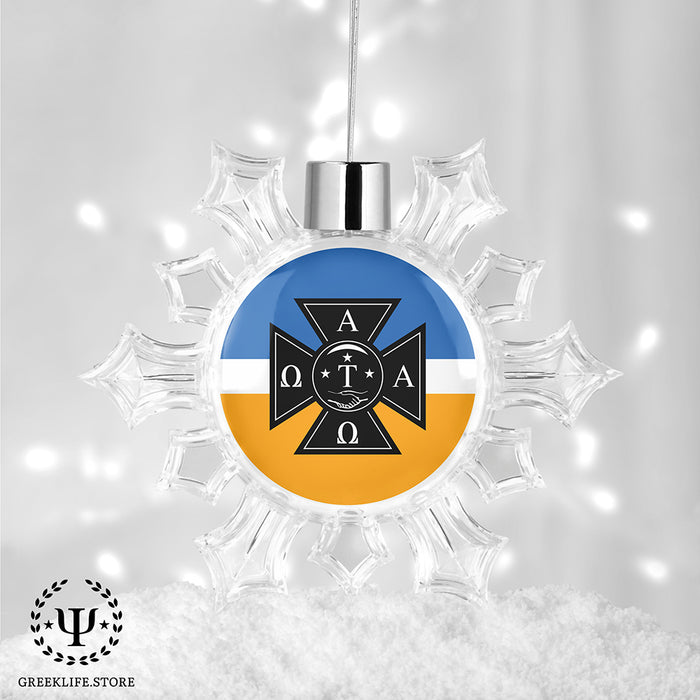 Alpha Tau Omega Christmas Ornament - Snowflake