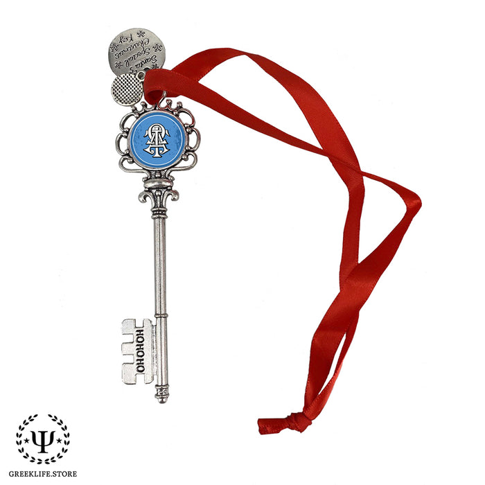 Alpha Tau Omega Christmas Ornament Santa Magic Key