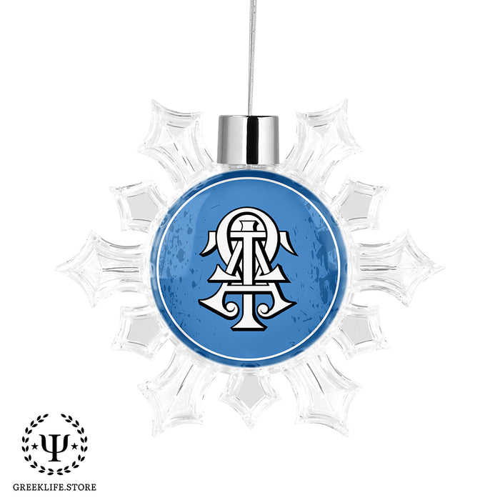 Alpha Tau Omega Christmas Ornament - Snowflake