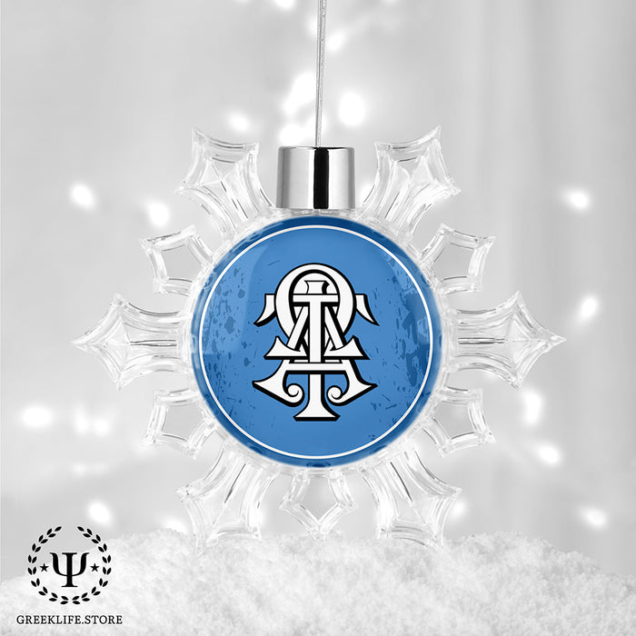 Alpha Tau Omega Christmas Ornament - Snowflake