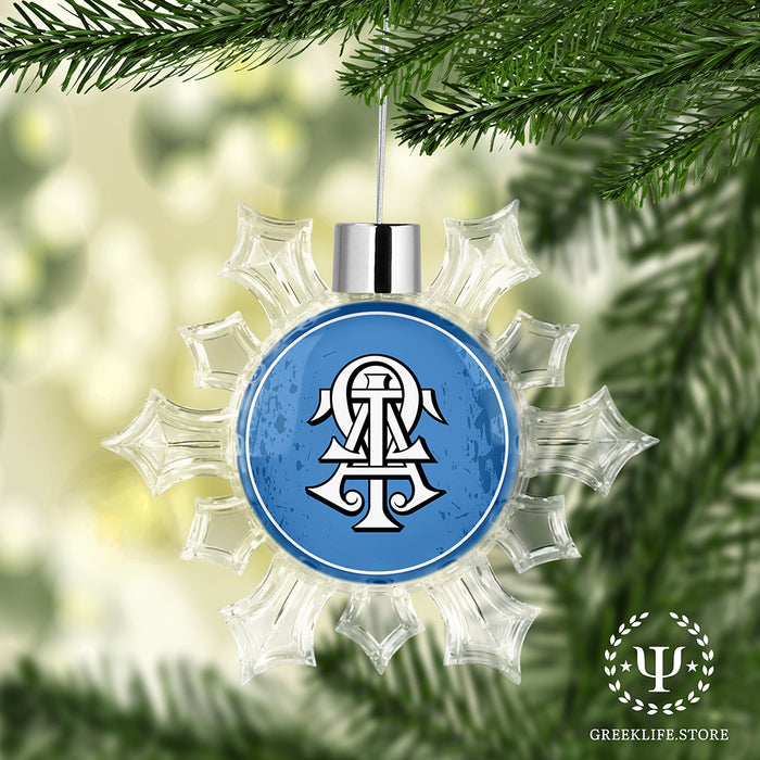 Alpha Tau Omega Christmas Ornament - Snowflake