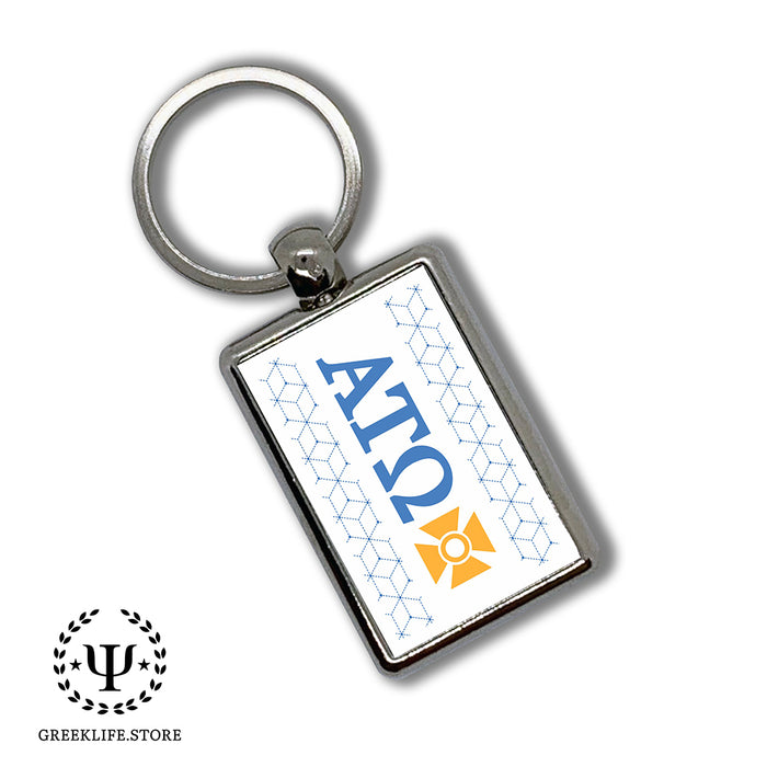 Alpha Tau Omega Keychain Rectangular