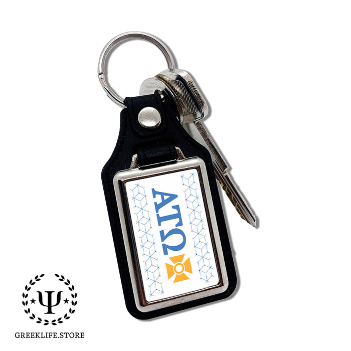 Alpha Tau Omega Keychain Rectangular