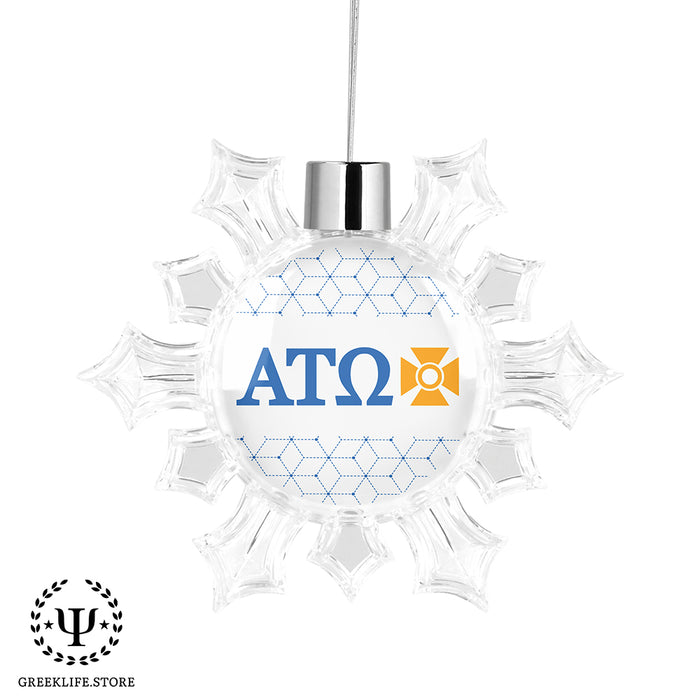 Alpha Tau Omega Christmas Ornament - Snowflake
