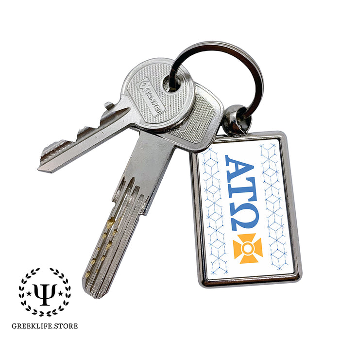 Alpha Tau Omega Keychain Rectangular