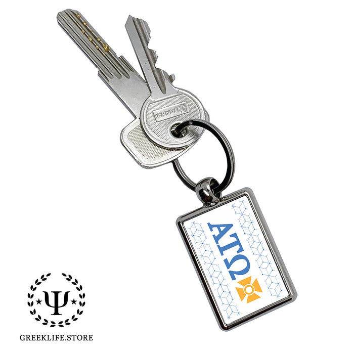 Alpha Tau Omega Keychain Rectangular