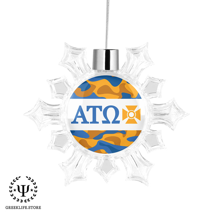 Alpha Tau Omega Christmas Ornament - Snowflake