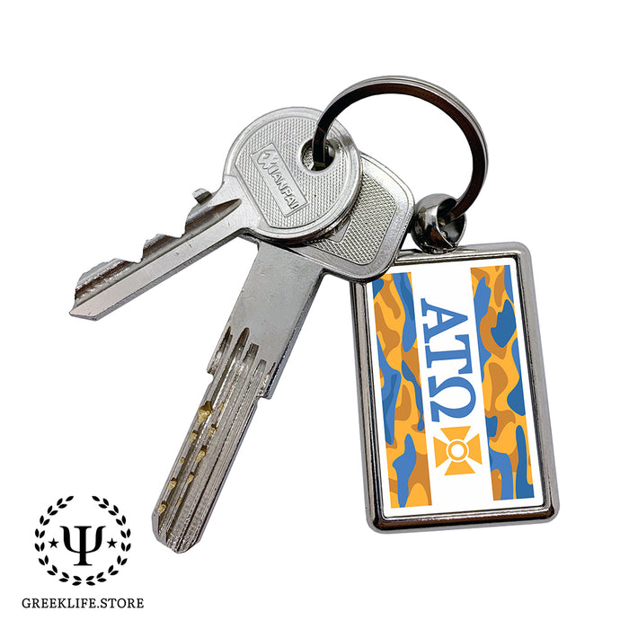 Alpha Tau Omega Keychain Rectangular