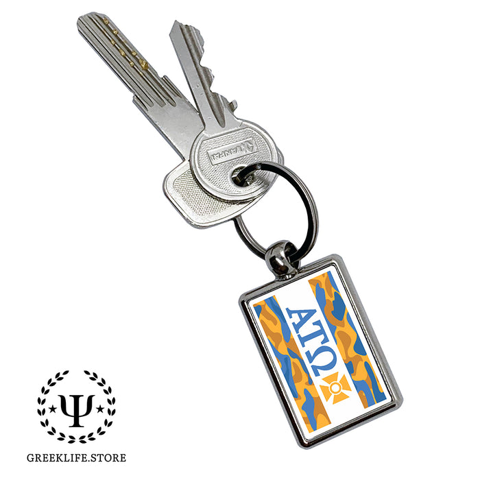 Alpha Tau Omega Keychain Rectangular