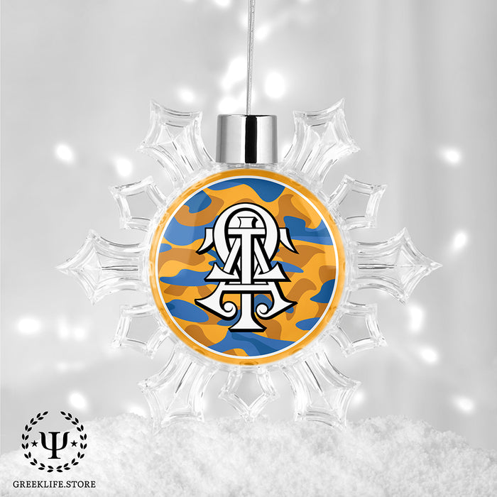 Alpha Tau Omega Christmas Ornament - Snowflake