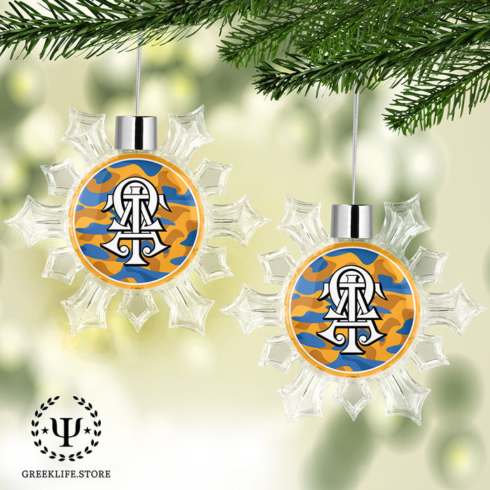 Alpha Tau Omega Christmas Ornament - Snowflake