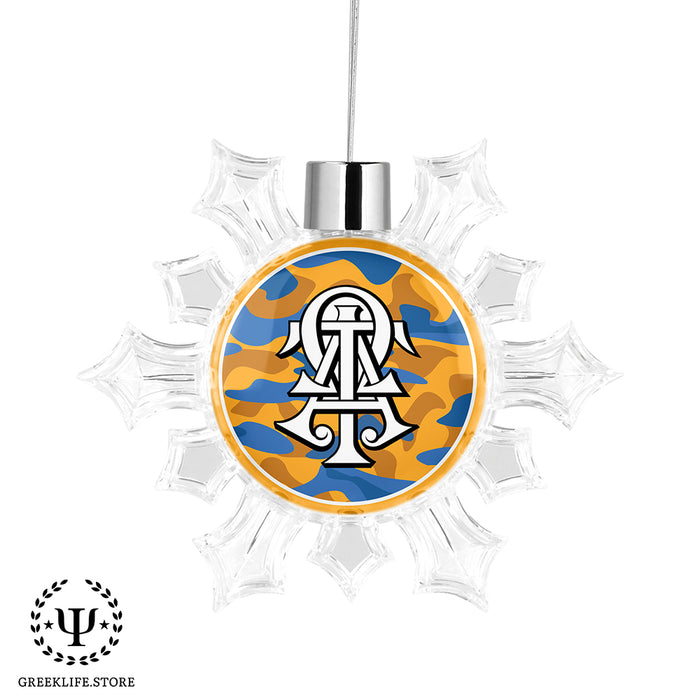 Alpha Tau Omega Christmas Ornament - Snowflake