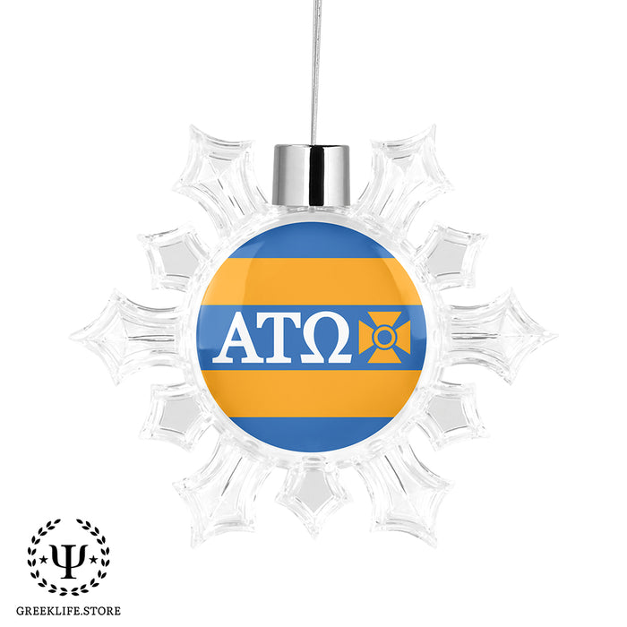 Alpha Tau Omega Christmas Ornament - Snowflake