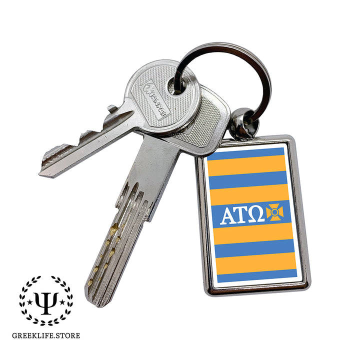 Alpha Tau Omega Keychain Rectangular