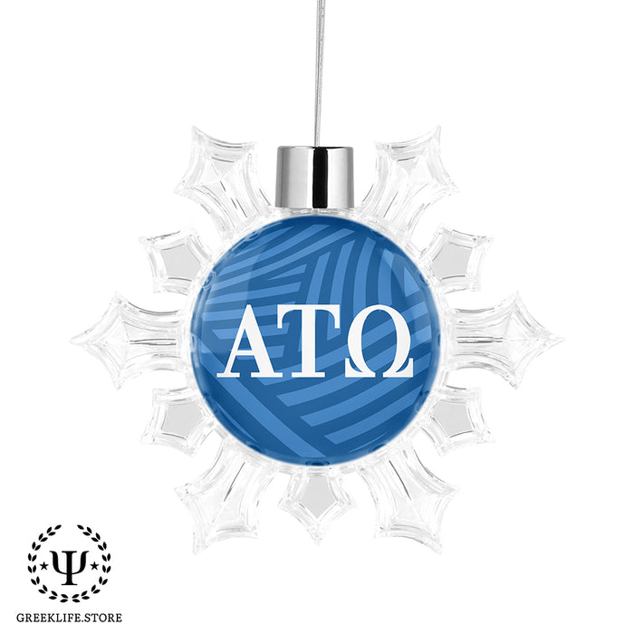 Alpha Tau Omega Christmas Ornament - Snowflake