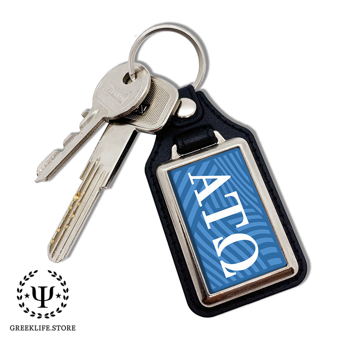Alpha Tau Omega Keychain Rectangular