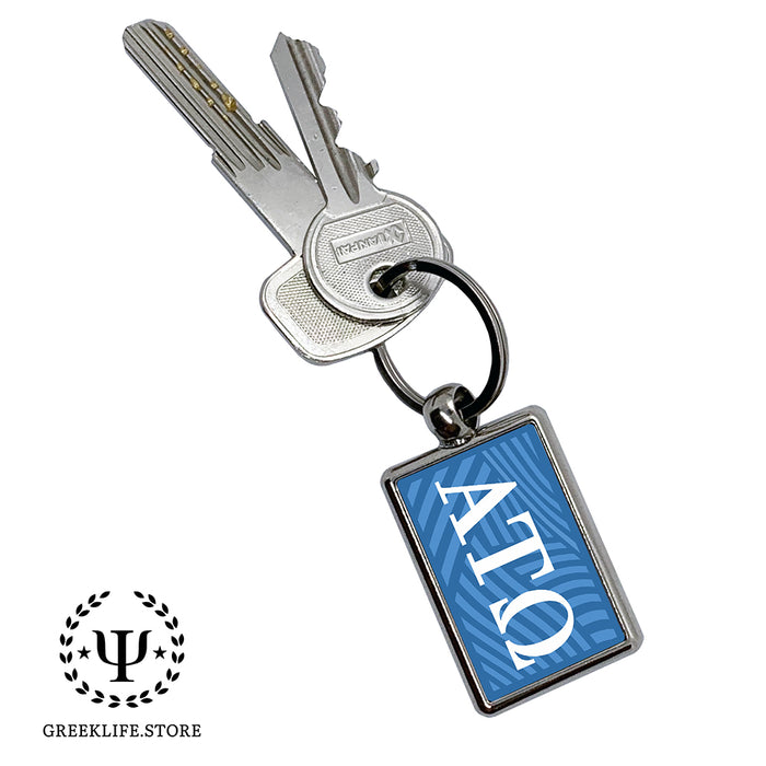 Alpha Tau Omega Keychain Rectangular