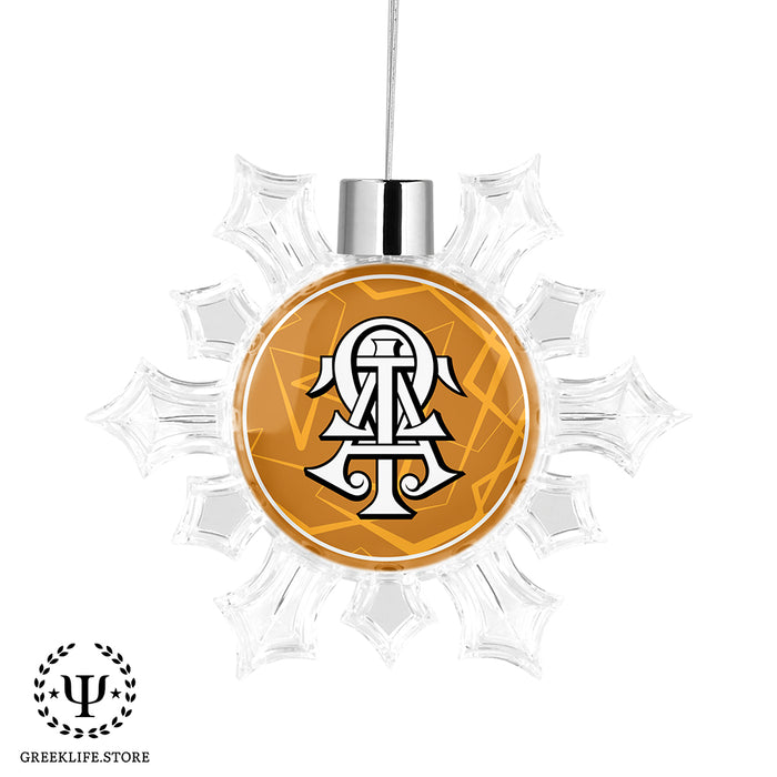 Alpha Tau Omega Christmas Ornament - Snowflake