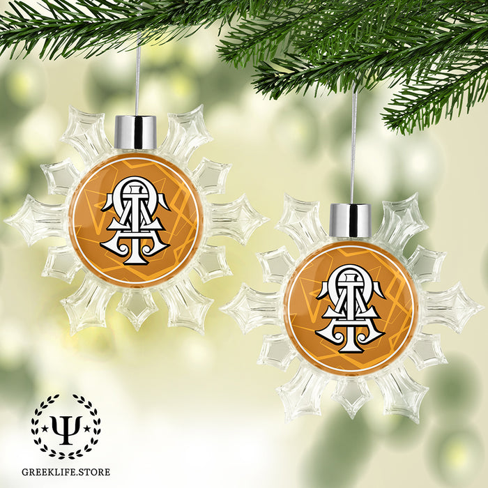 Alpha Tau Omega Christmas Ornament - Snowflake