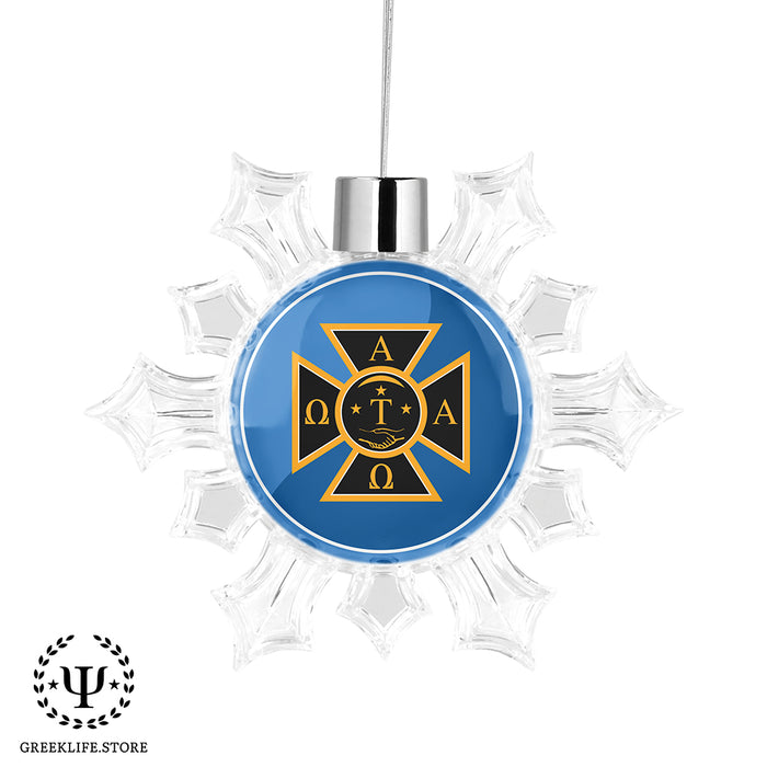Alpha Tau Omega Christmas Ornament - Snowflake