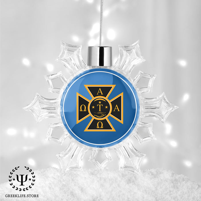 Alpha Tau Omega Christmas Ornament - Snowflake