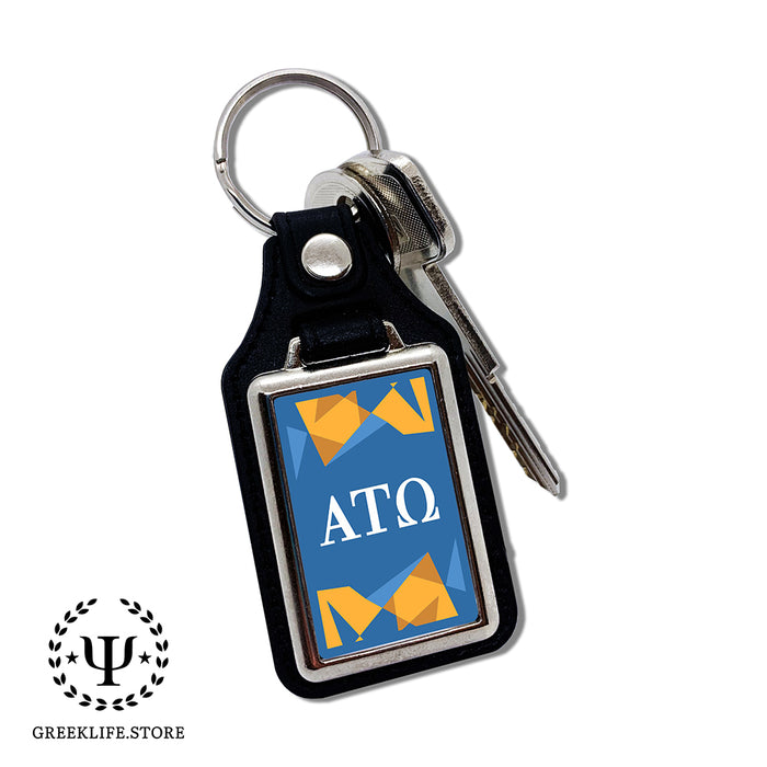 Alpha Tau Omega Keychain Rectangular