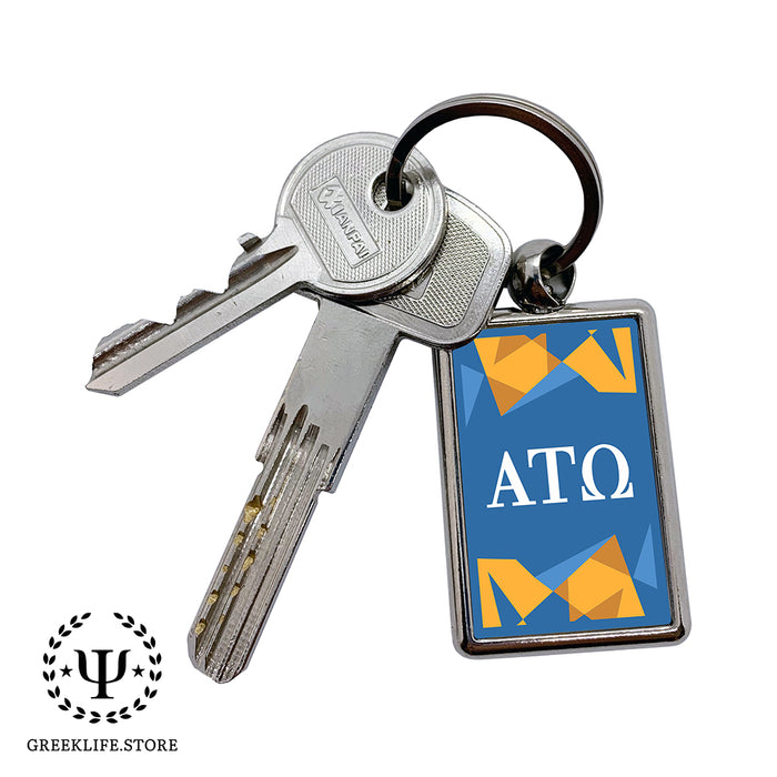 Alpha Tau Omega Keychain Rectangular