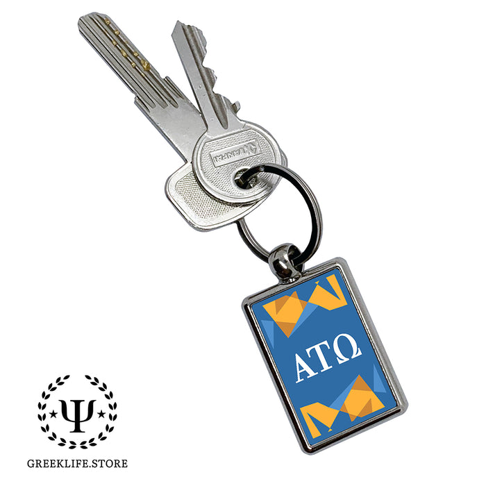 Alpha Tau Omega Keychain Rectangular
