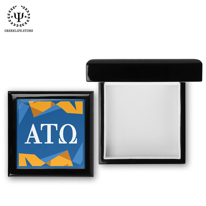 Alpha Tau Omega Keepsake Box Wooden