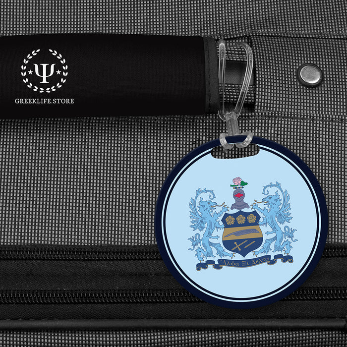 Alpha Xi Delta Luggage Bag Tag (round)