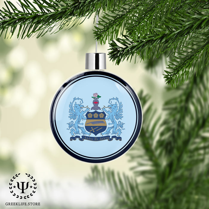 Alpha Xi Delta Christmas Ornament Flat Round