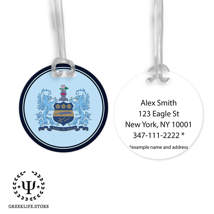 Alpha Xi Delta Luggage Bag Tag (round)