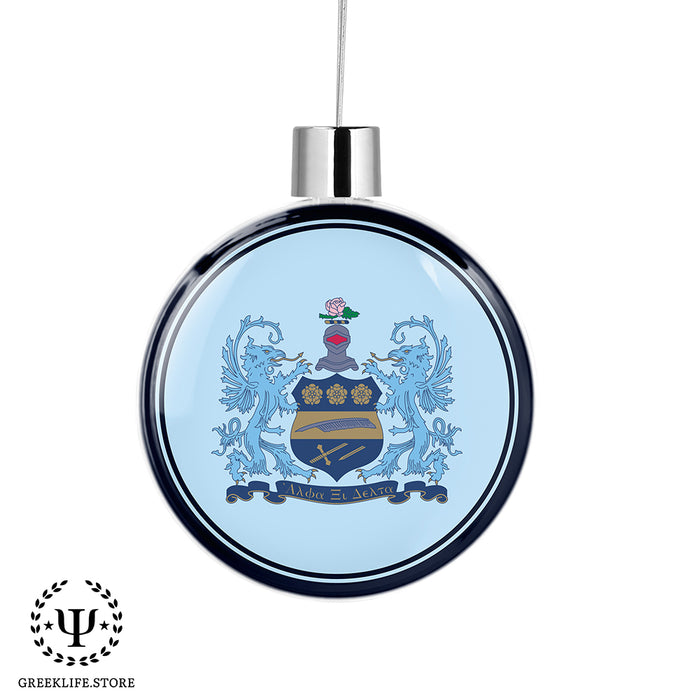 Alpha Xi Delta Christmas Ornament Flat Round