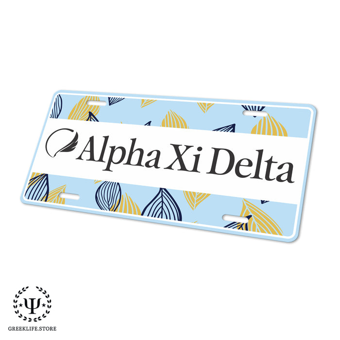 Alpha Xi Delta Decorative License Plate