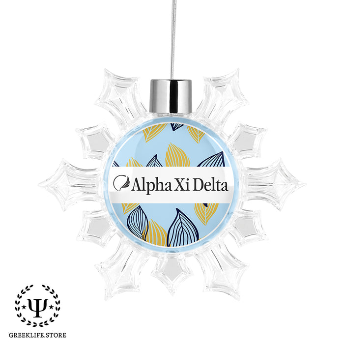 Alpha Xi Delta Christmas Ornament - Snowflake