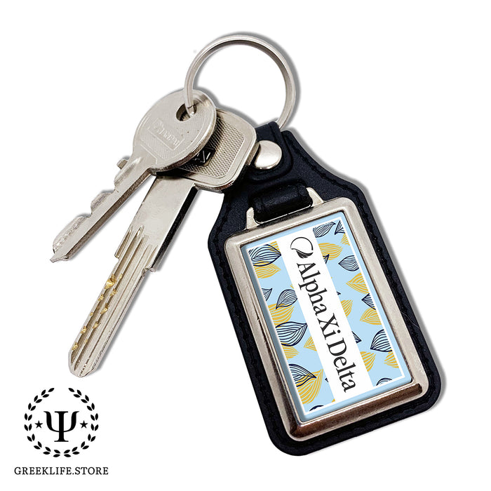 Alpha Xi Delta Keychain Rectangular
