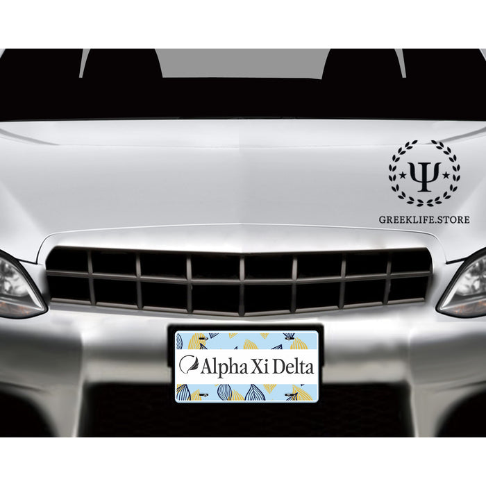 Alpha Xi Delta Decorative License Plate