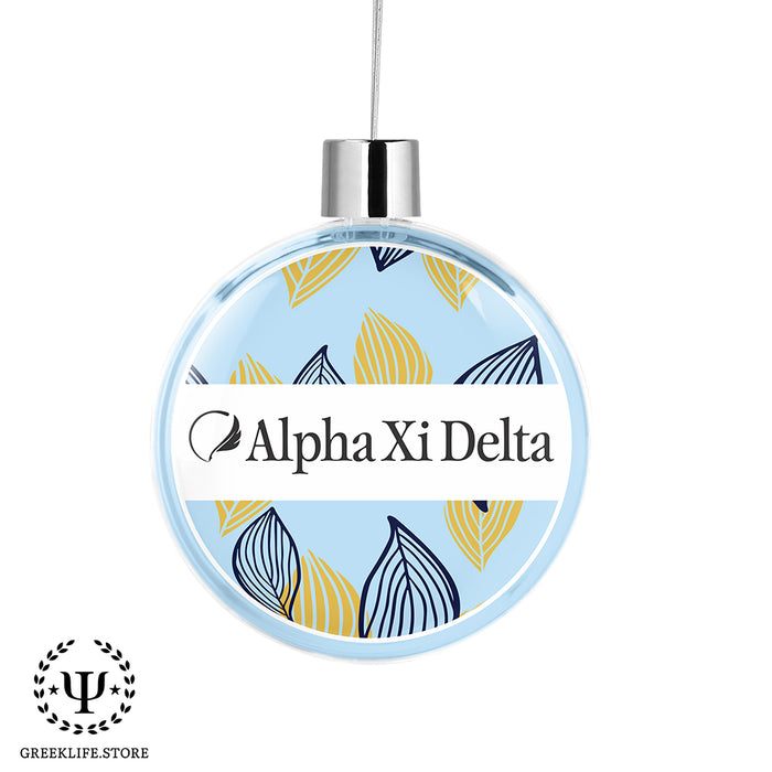 Alpha Xi Delta Christmas Ornament Flat Round