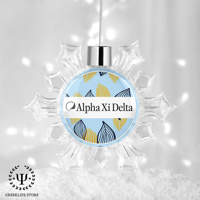 Alpha Xi Delta Christmas Ornament - Snowflake