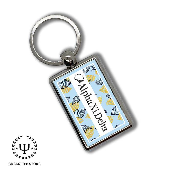 Alpha Xi Delta Keychain Rectangular
