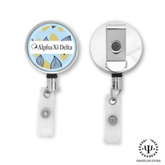 Alpha Xi Delta Keychain Rectangular