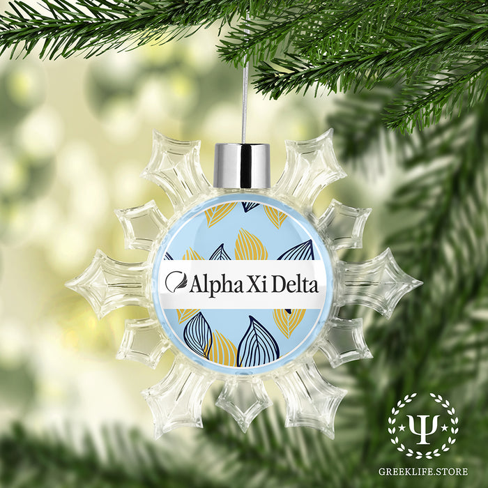 Alpha Xi Delta Christmas Ornament - Snowflake