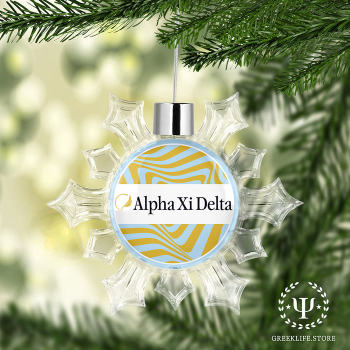 Alpha Xi Delta Christmas Ornament - Snowflake
