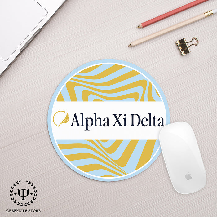 Alpha Xi Delta Mouse Pad Round
