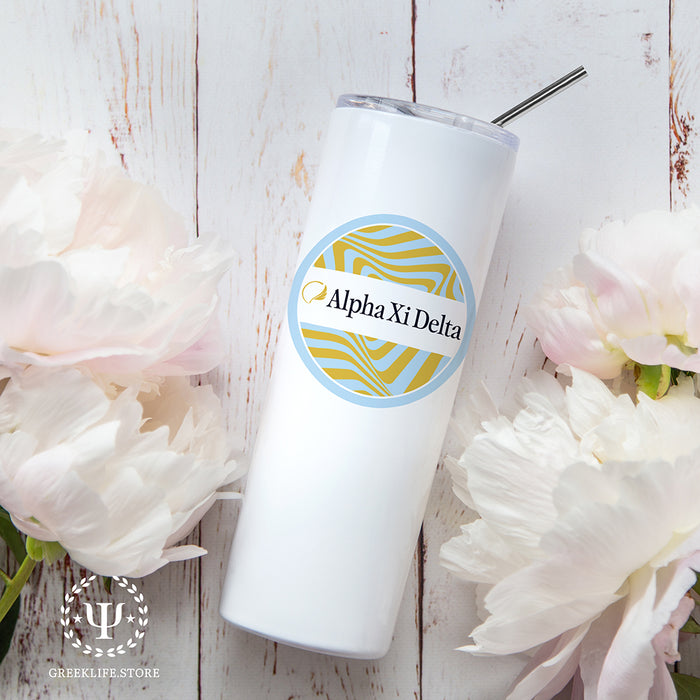 Alpha Xi Delta Stainless Steel Skinny Tumbler 20 OZ