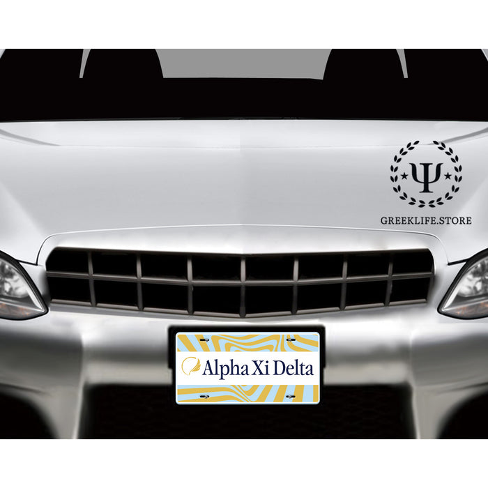 Alpha Xi Delta Decorative License Plate