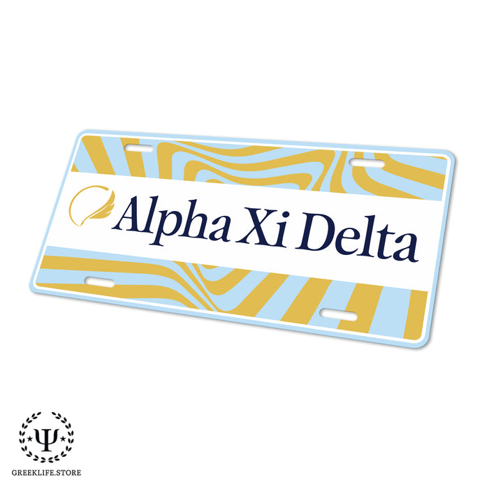 Alpha Xi Delta Decorative License Plate