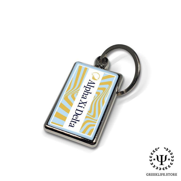 Alpha Xi Delta Keychain Rectangular