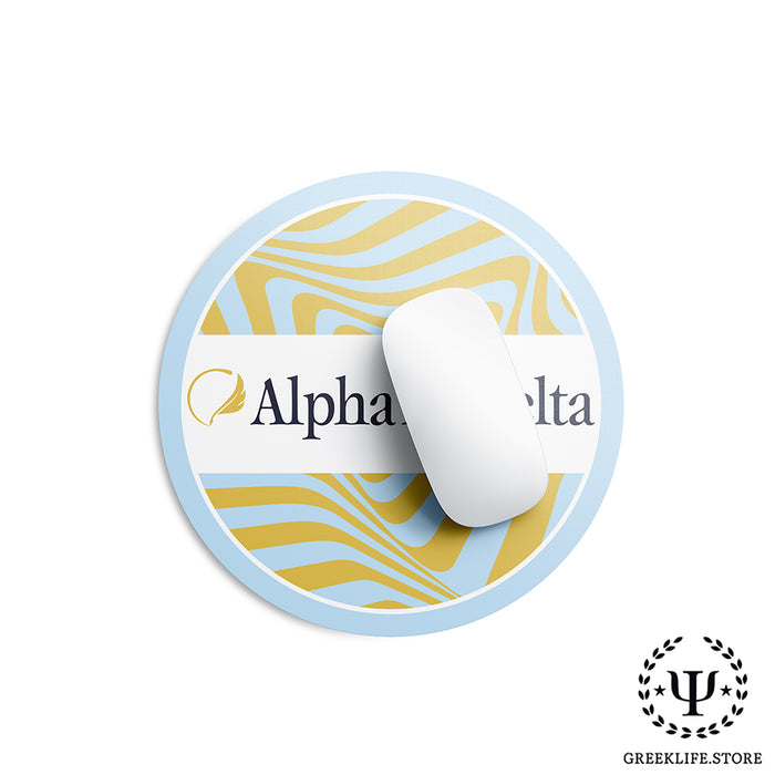 Alpha Xi Delta Mouse Pad Round