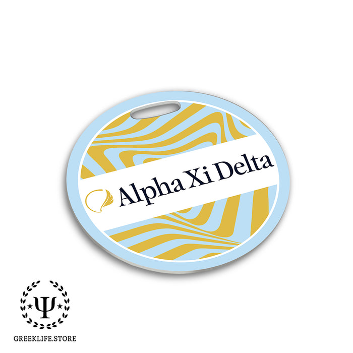 Alpha Xi Delta Luggage Bag Tag (round)